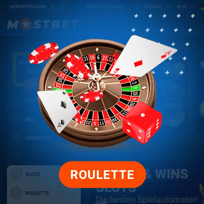Große Auswahl an Roulettespielen bei Mostbet Germany